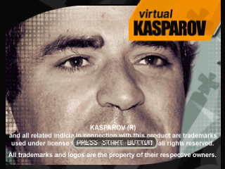 Virtual Kasparov title screen for Playstation